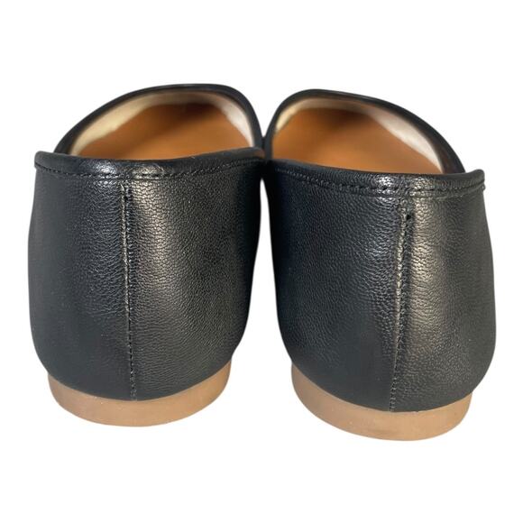 Lucky Brand Women’s Ameena Black Leather Flats Size-7M